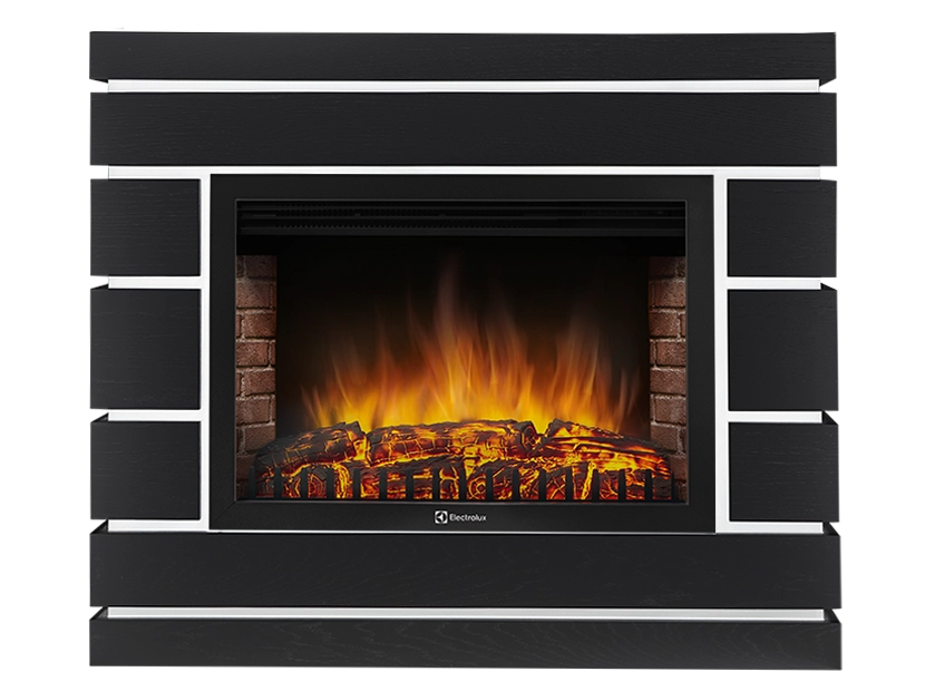 Портал Firelight Moderno 25 шпон чёрный дуб
