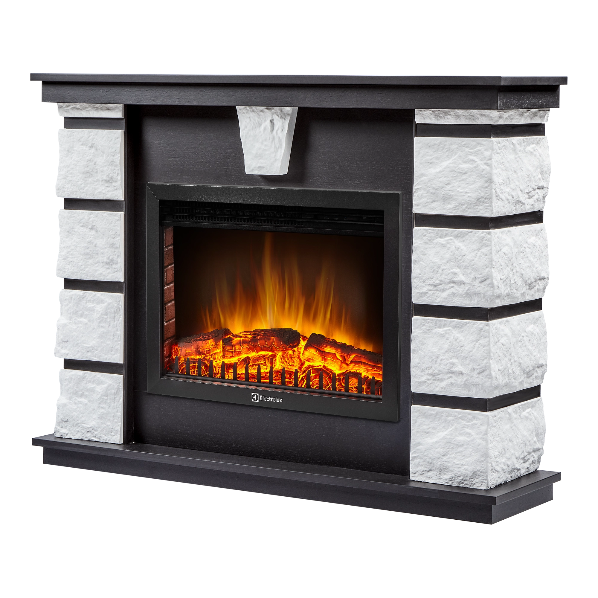 Портал Firelight Excalibur 25 камень белый, шпон венге